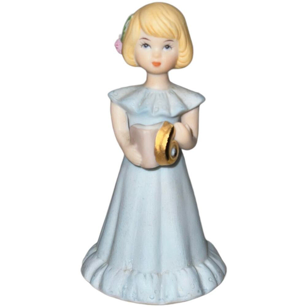 Enesco Vintage 1981 Birthday Girls 6 Blonde Porcelain Figurine